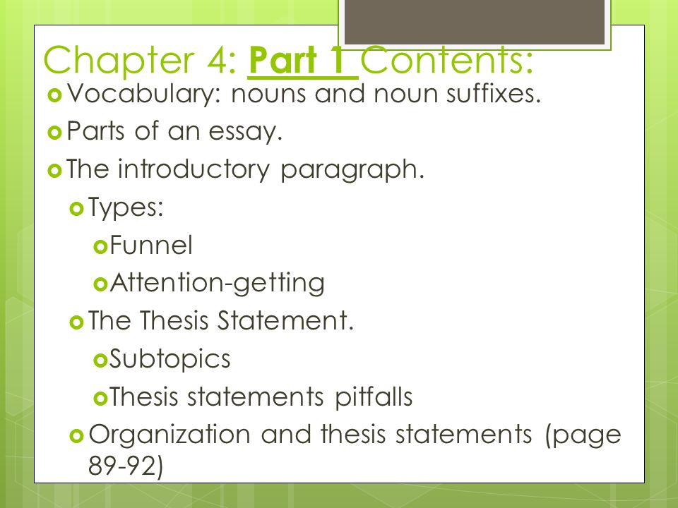 Thesis Introduction Chapter